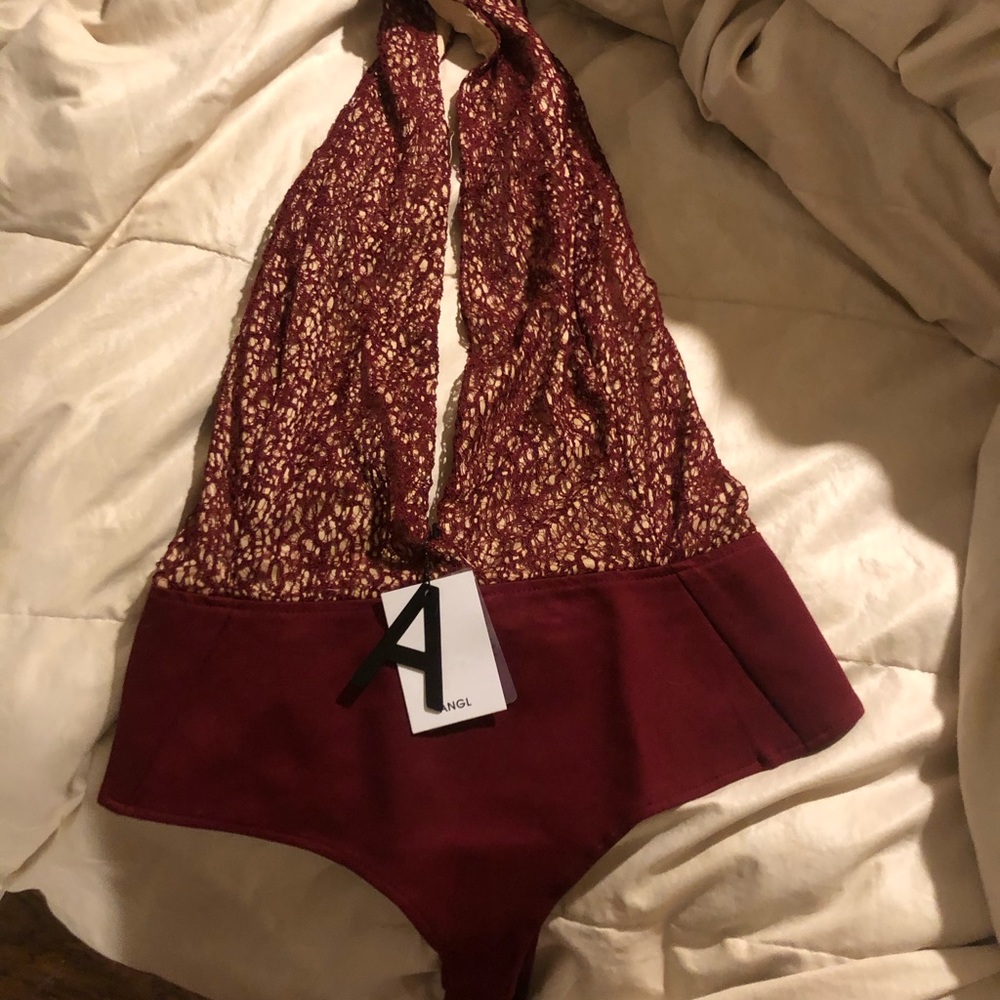 Brand new red halter neck bodysuit - Picture 1 of 4